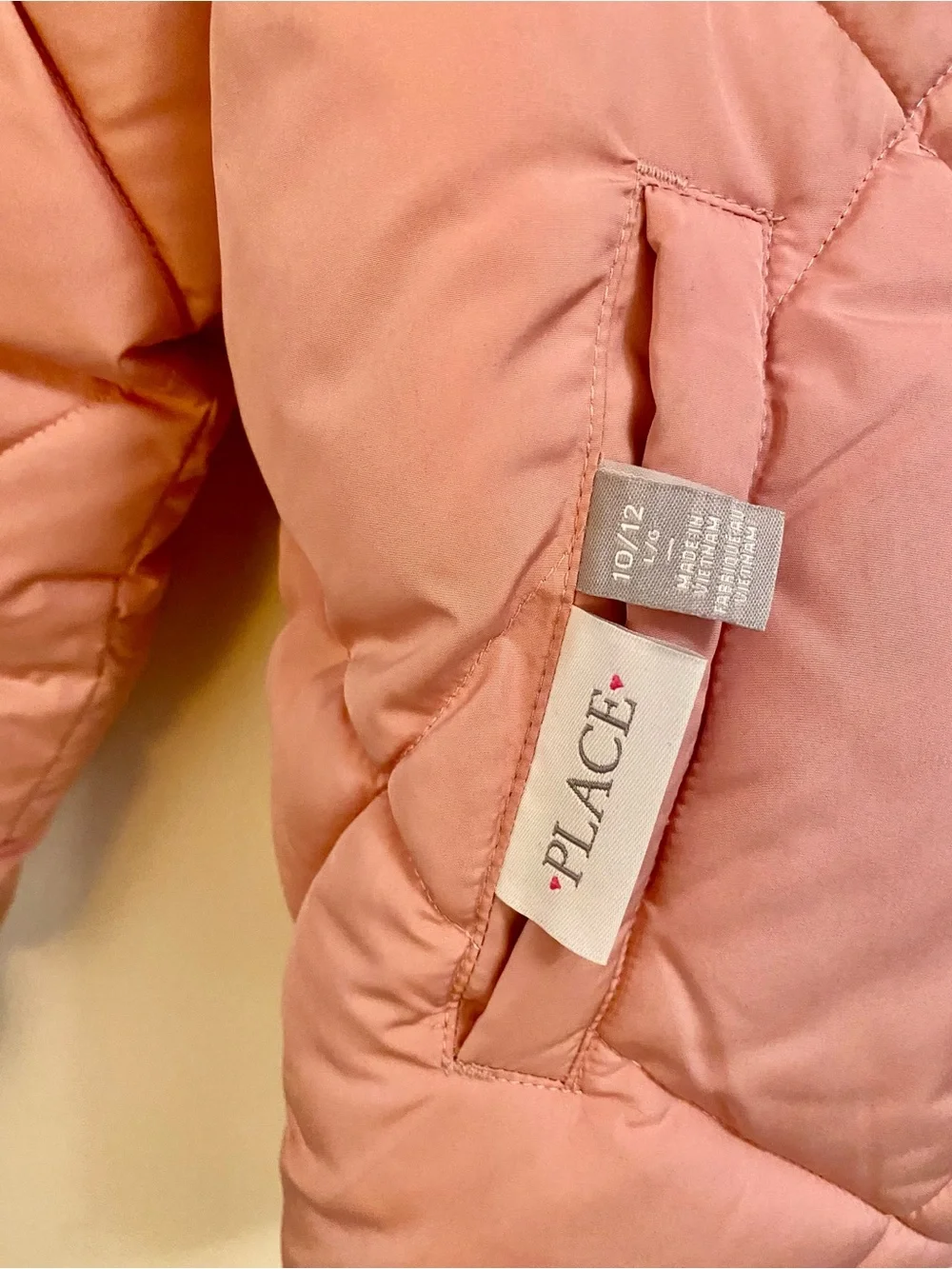 The Children’s Place Girls' Dusty Pink Reversible Puffer Jacket